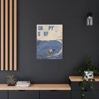 Snoopy Surf Illustration Canvas