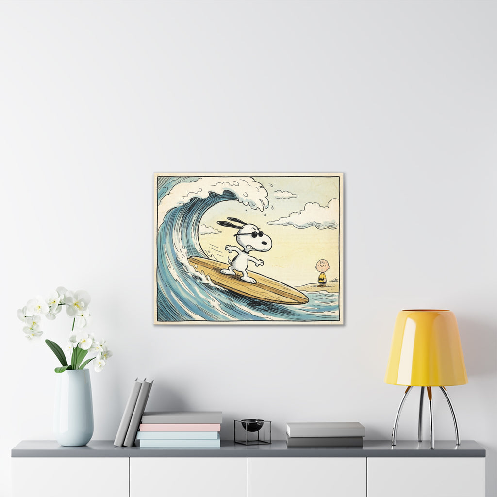 Vintage Surf Art Canvas