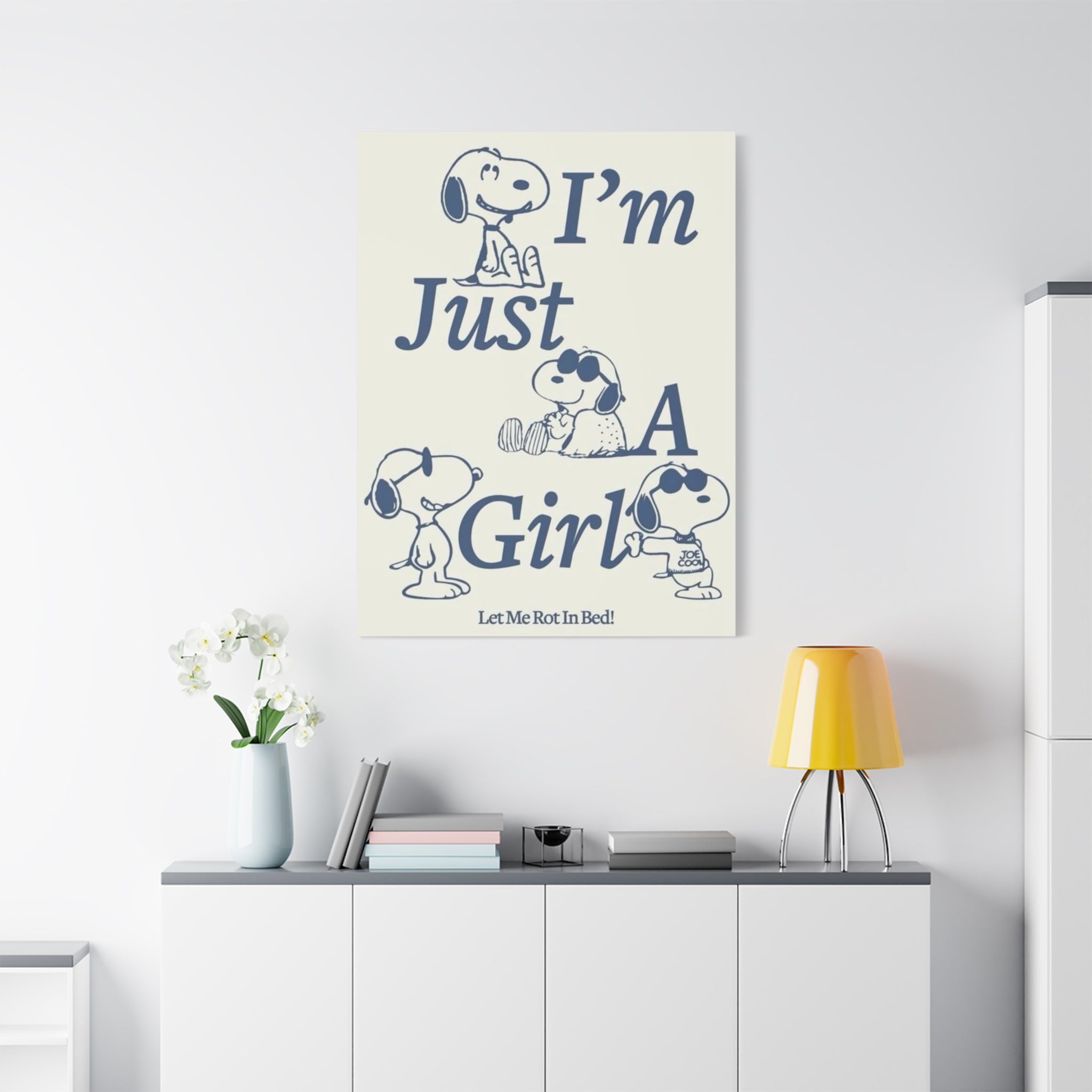 I'm Just A Girl Canvas
