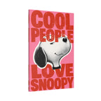 Cool People Love Snoopy Canvas
