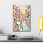 Snoopy in Venice Canvas