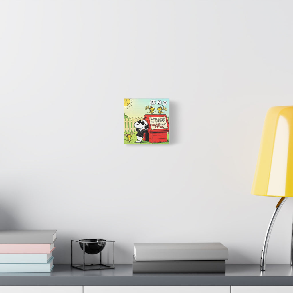 Snoopy Selfies Canvas