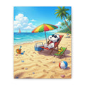 Snoopy Beach Matte Canvas