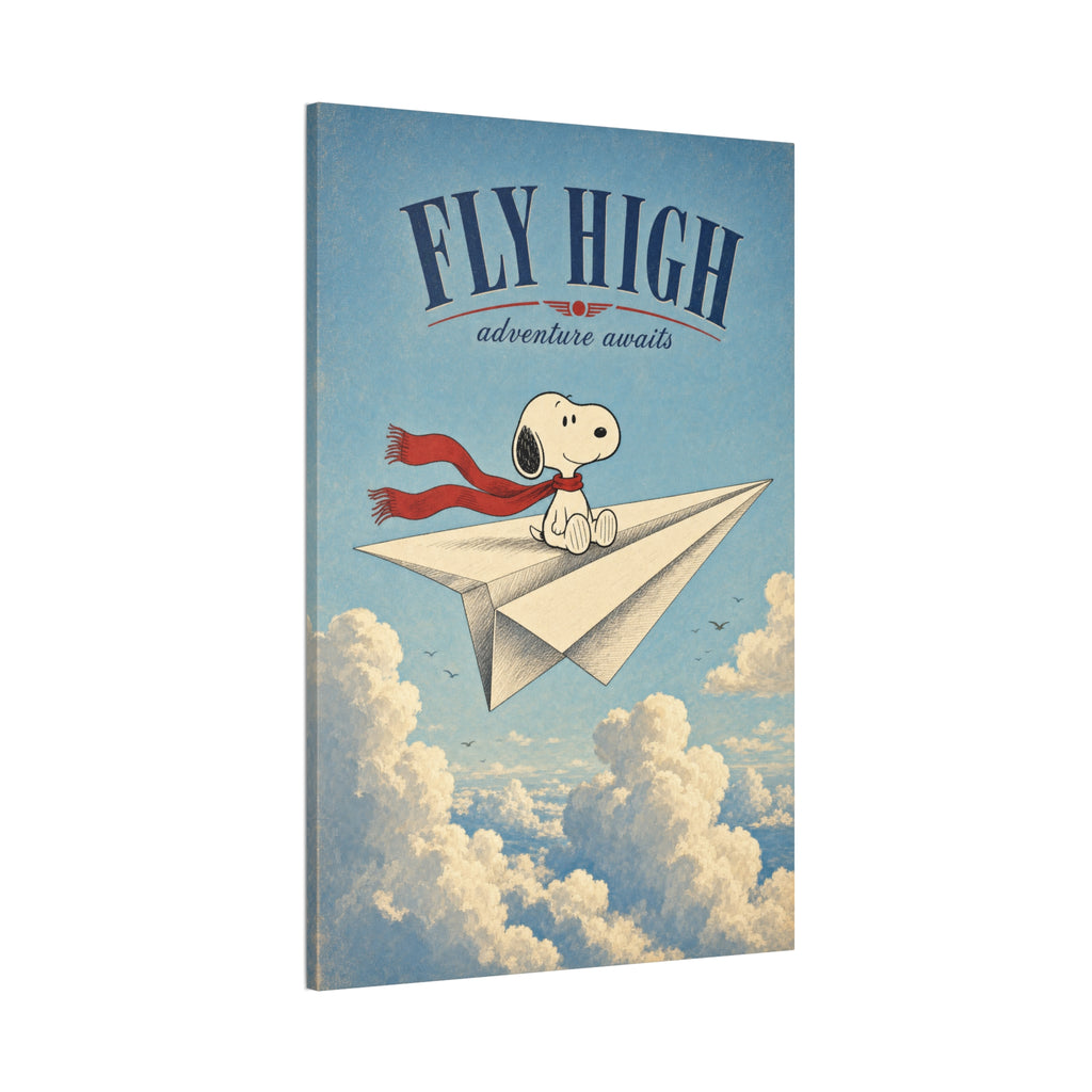 Snoopy Fly High Canvas