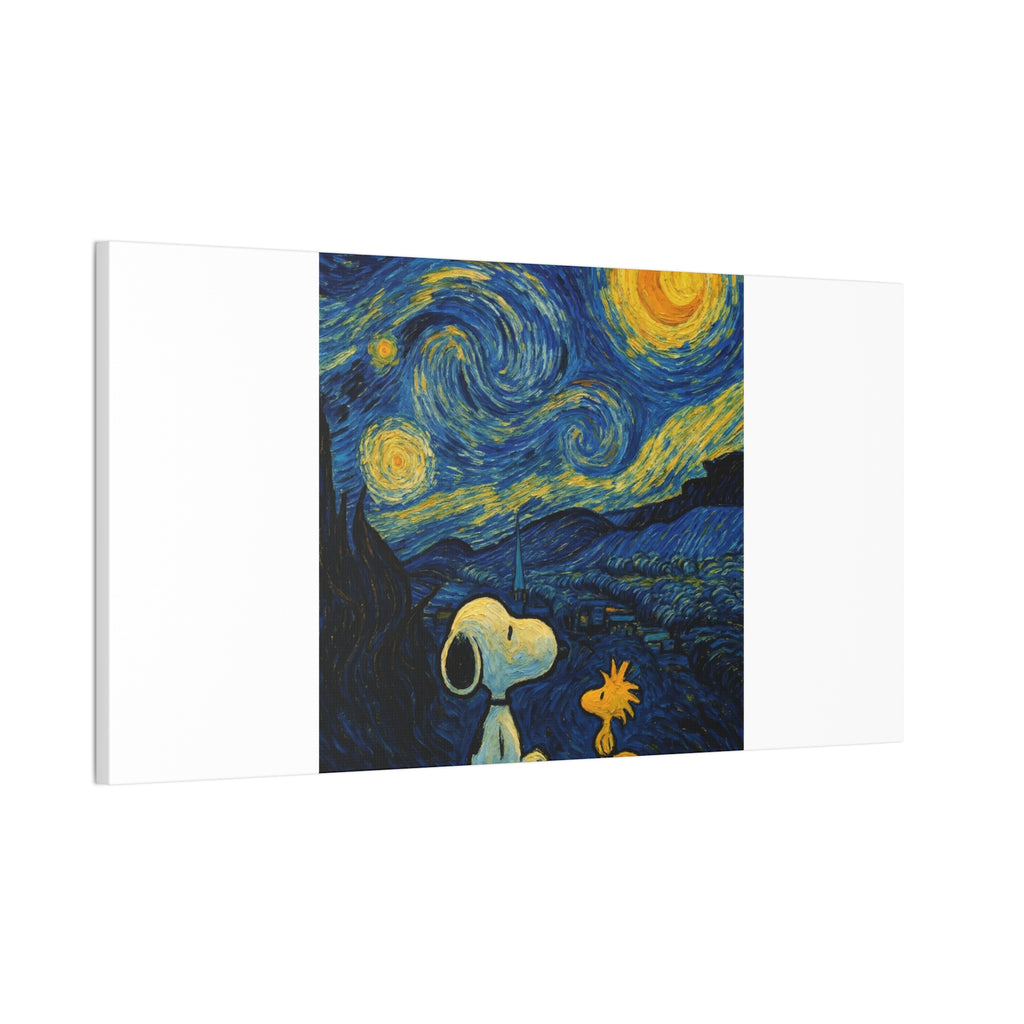 Snoopy Paris Autumn Canvas