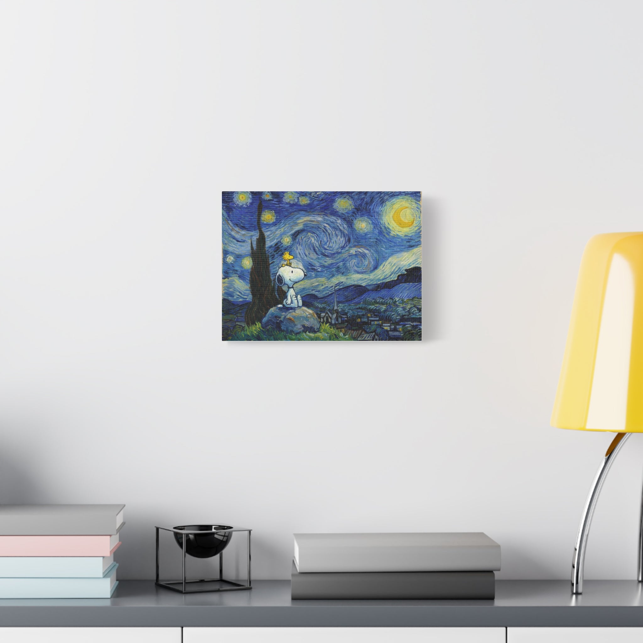 Snoopy Woodstock Starry Canvas