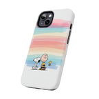 Pastel Stripe Peanuts Phone Case