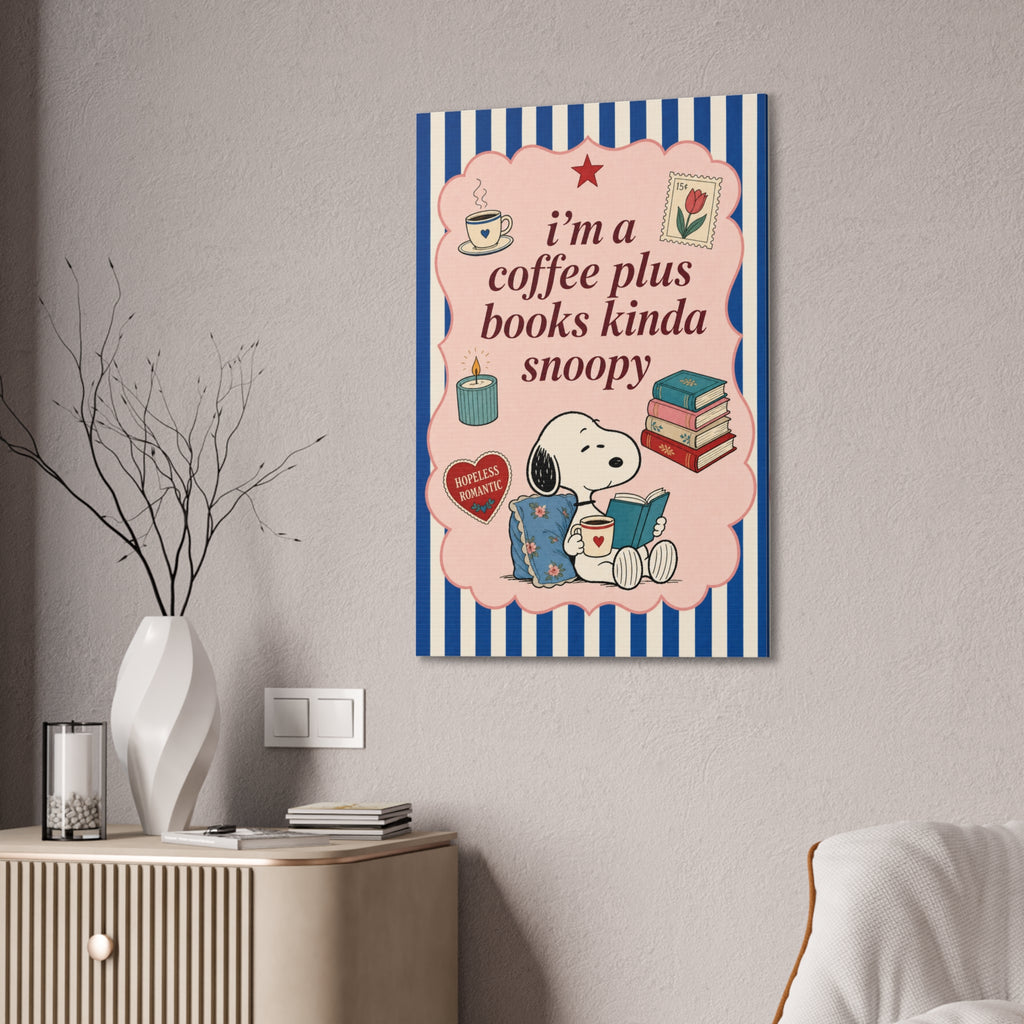 Coffee Plus Books Canvas