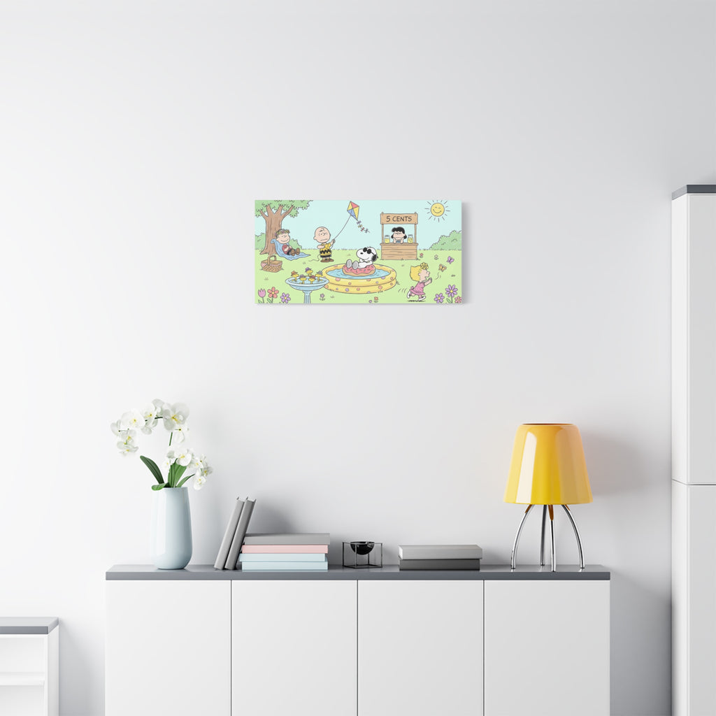 Peanuts Summer Yard Canvas