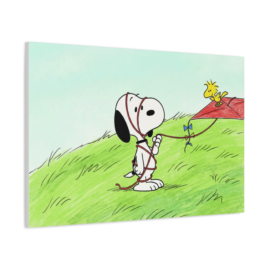 Snoopy Flying Kite Canvas