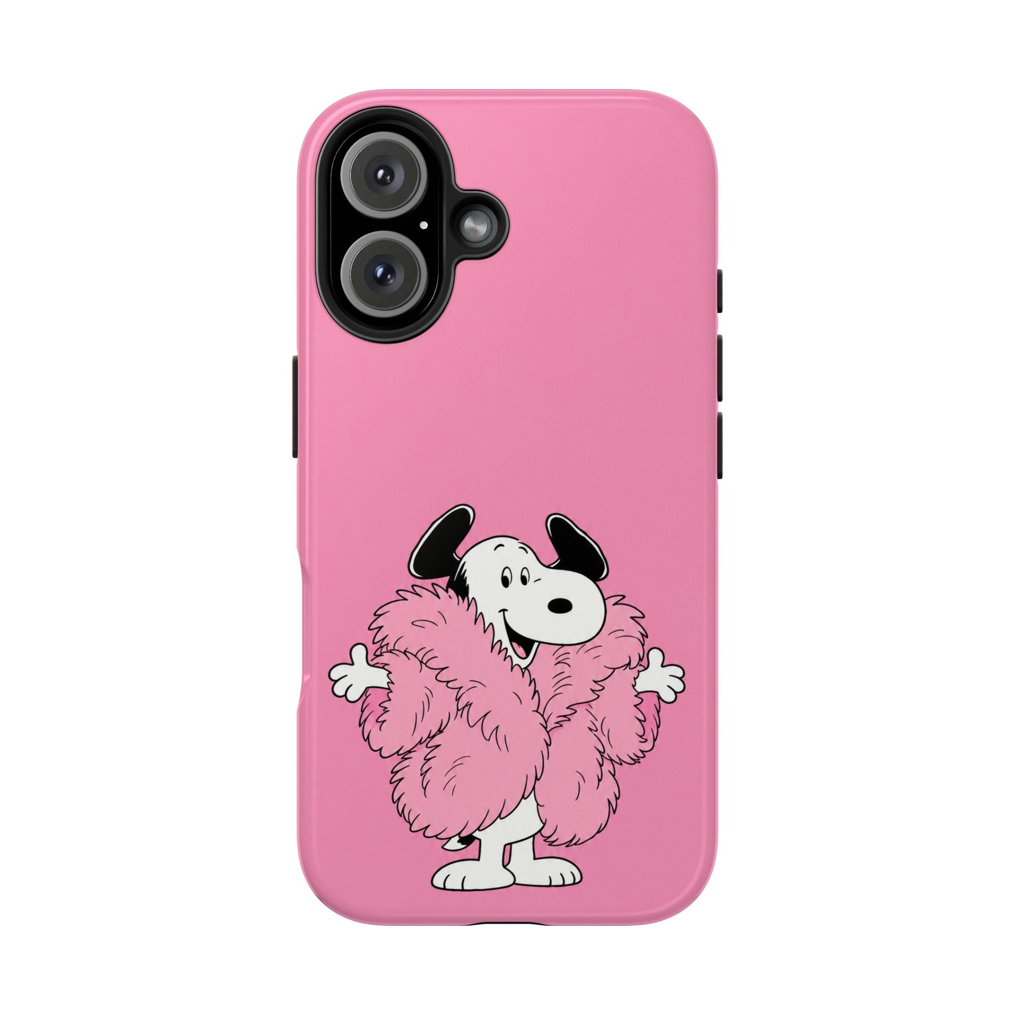 Pink Fuzzy Coat Case