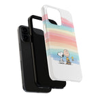 Rainbow Stripe Snoopy Phone Case