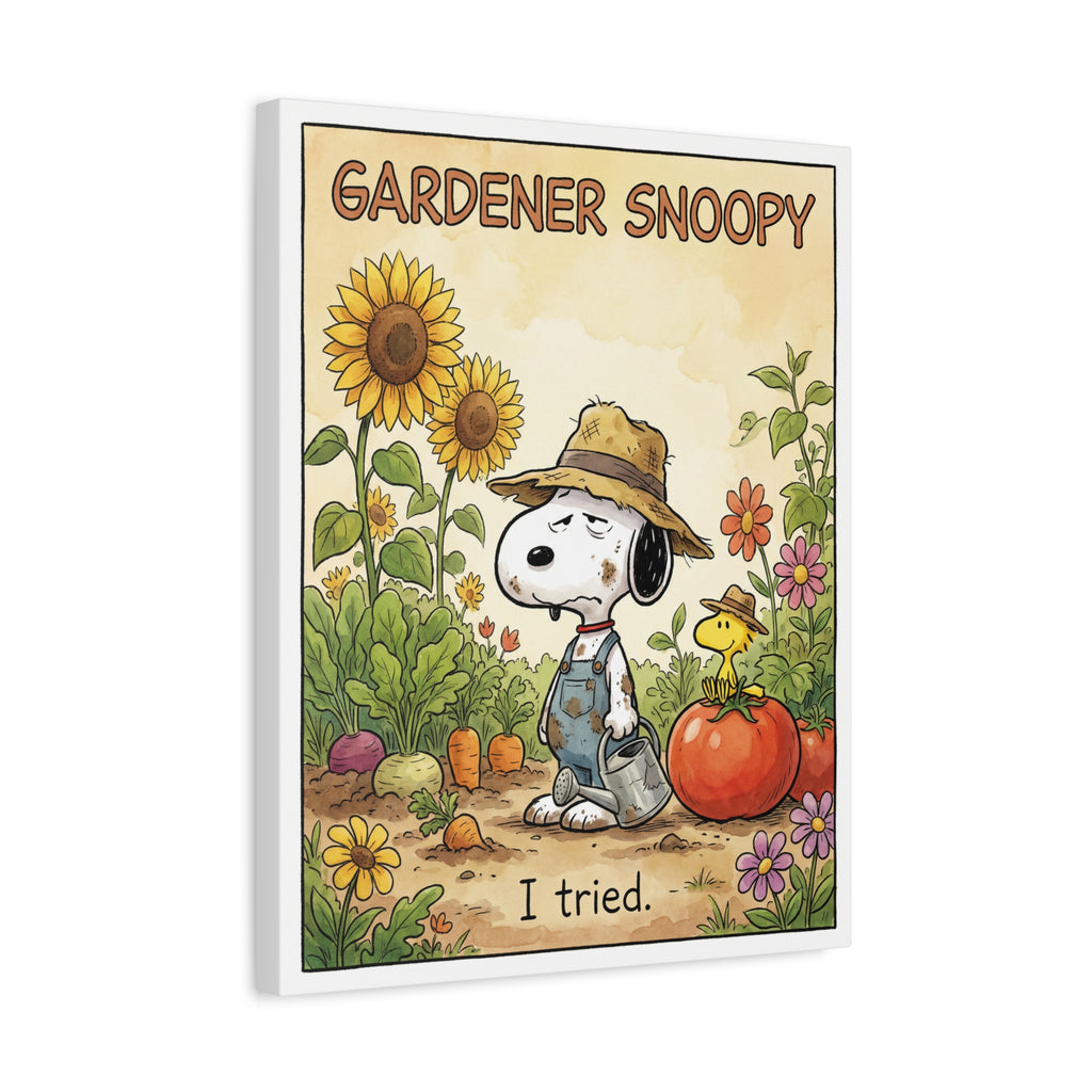 Gardener Snoopy I Tried Canvas