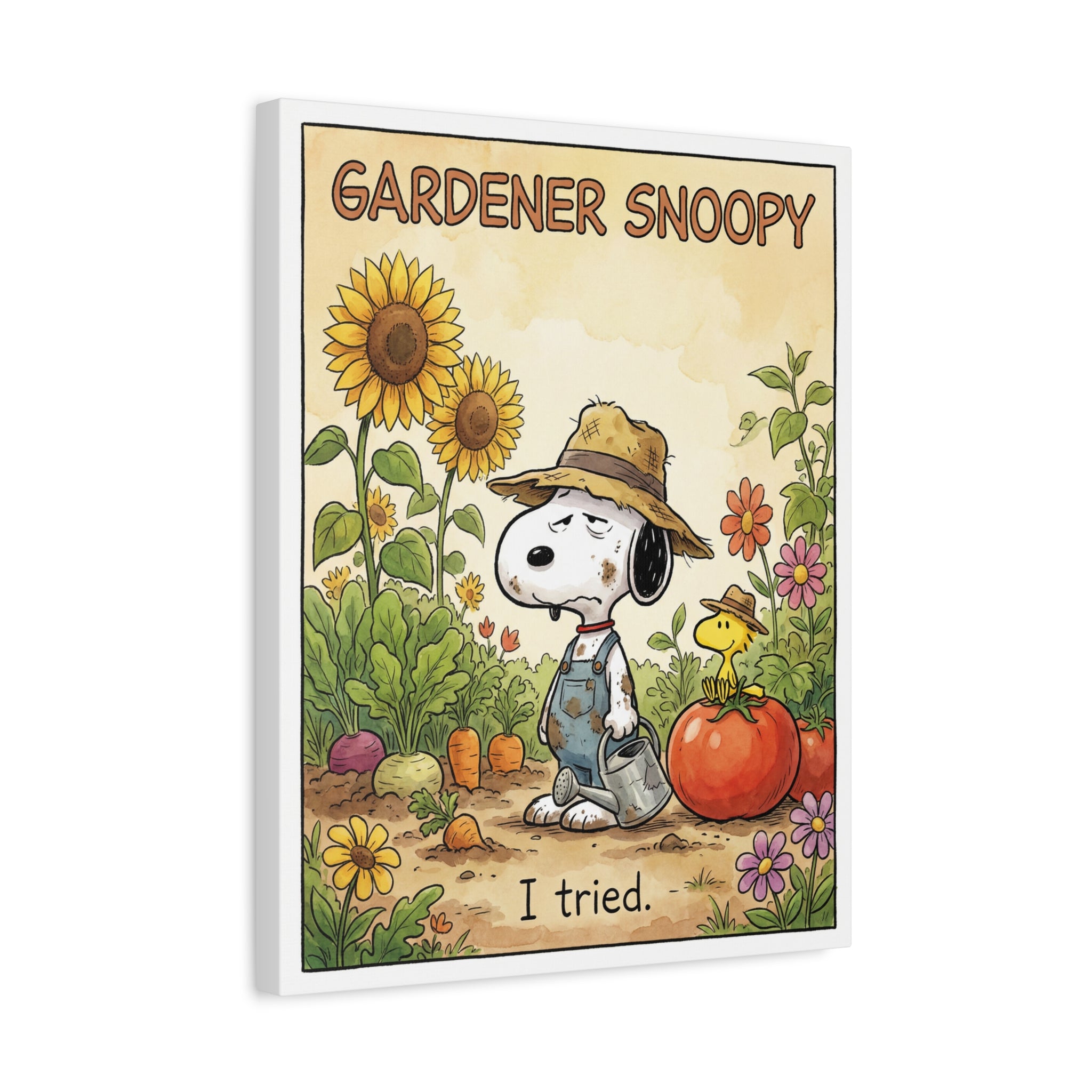 Gardener Snoopy I Tried Canvas