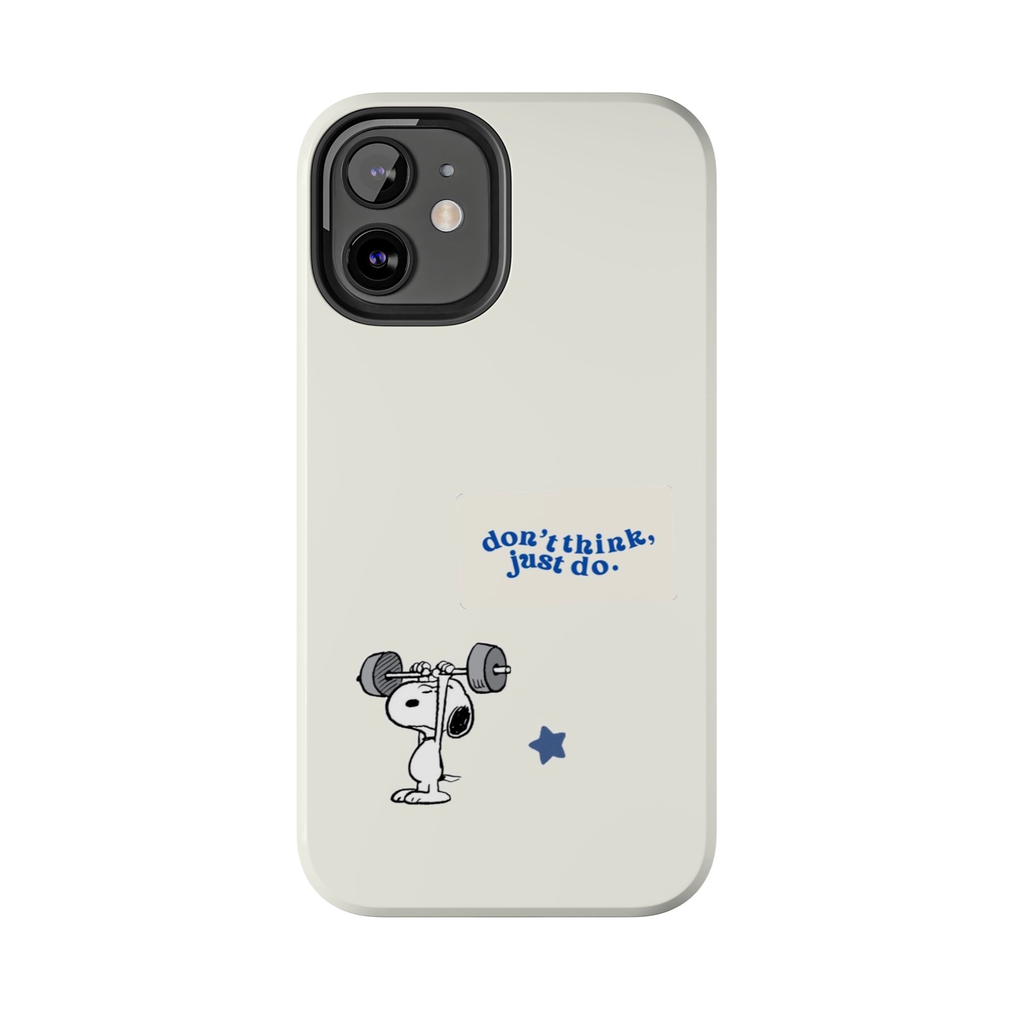 Snoopy Weightlifting Phone Case