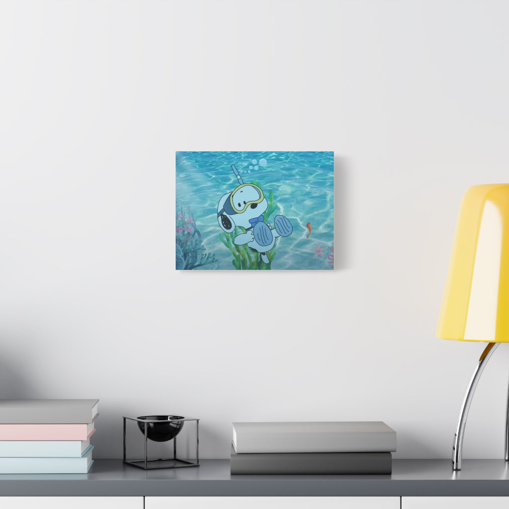 Snoopy Campfire Night Canvas