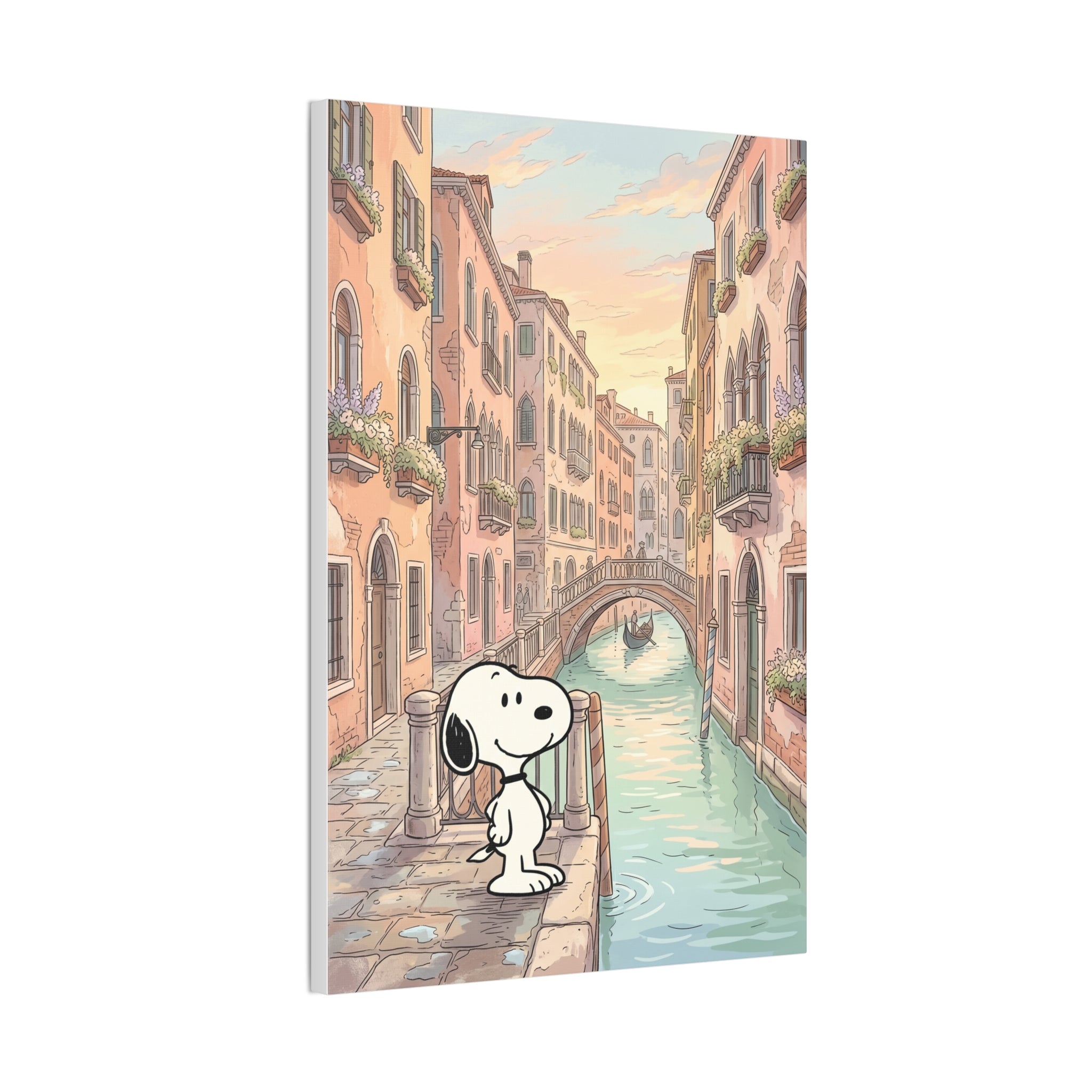 Snoopy in Venice Canvas