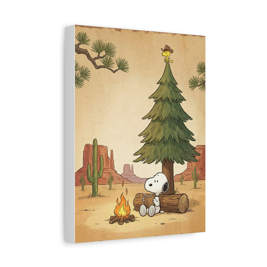 Snoopy Campfire Canvas
