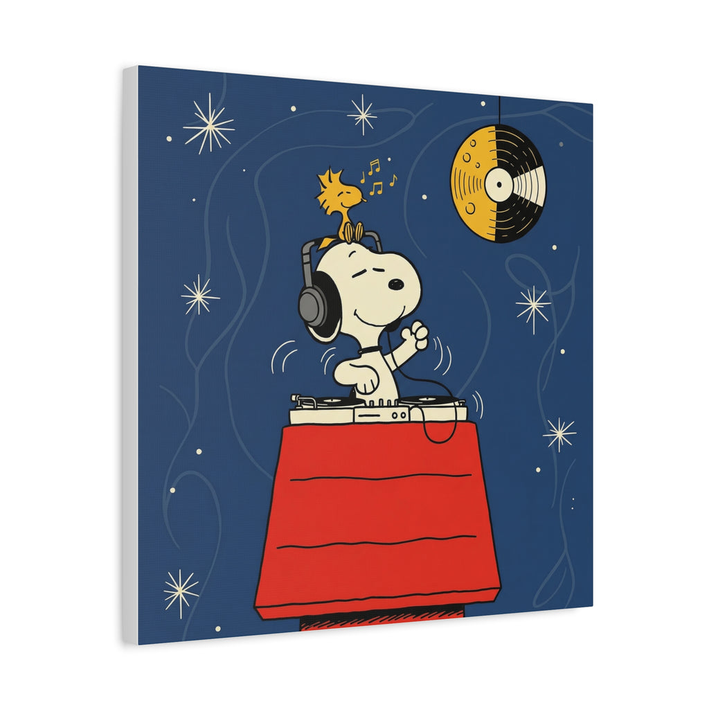 Snoopy DJ Doghouse Canvas