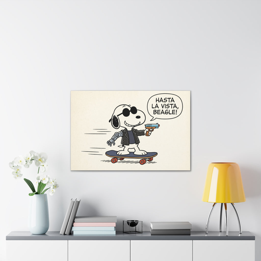 Terminator Beagle Canvas