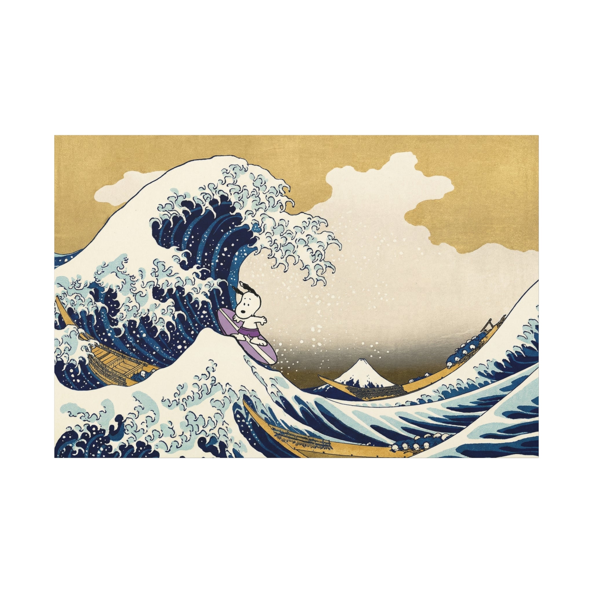 Great Wave Mashup Canvas