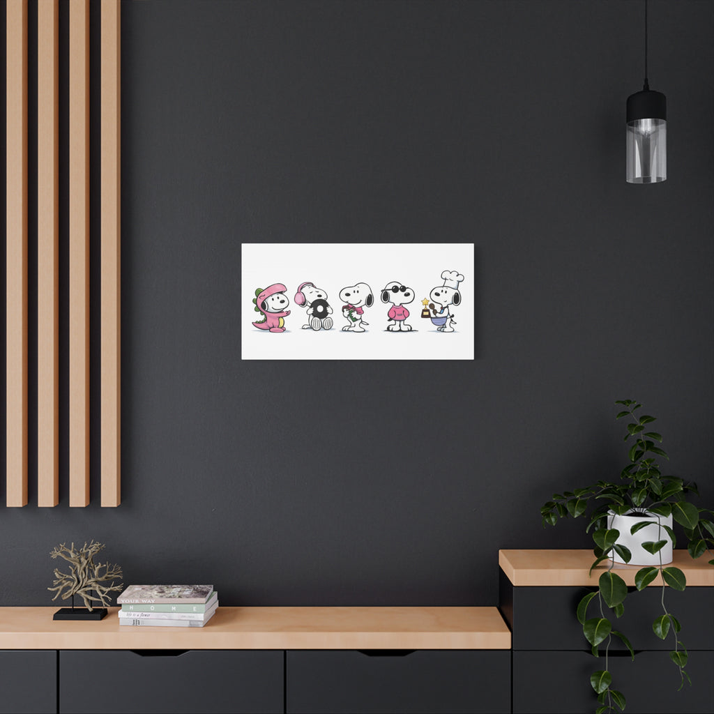 Snoopy Lineup Canvas