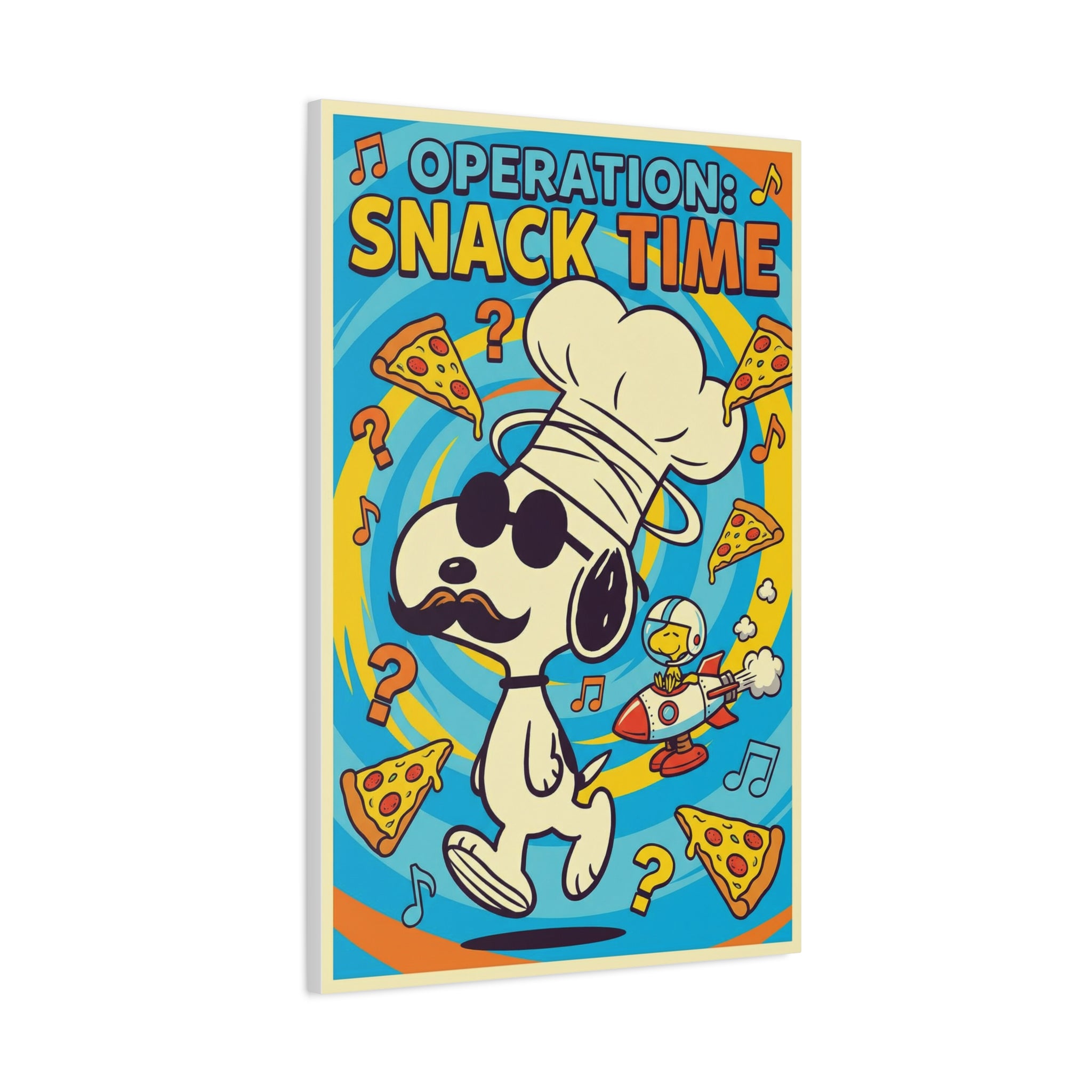 Snack Time Pizza Canvas