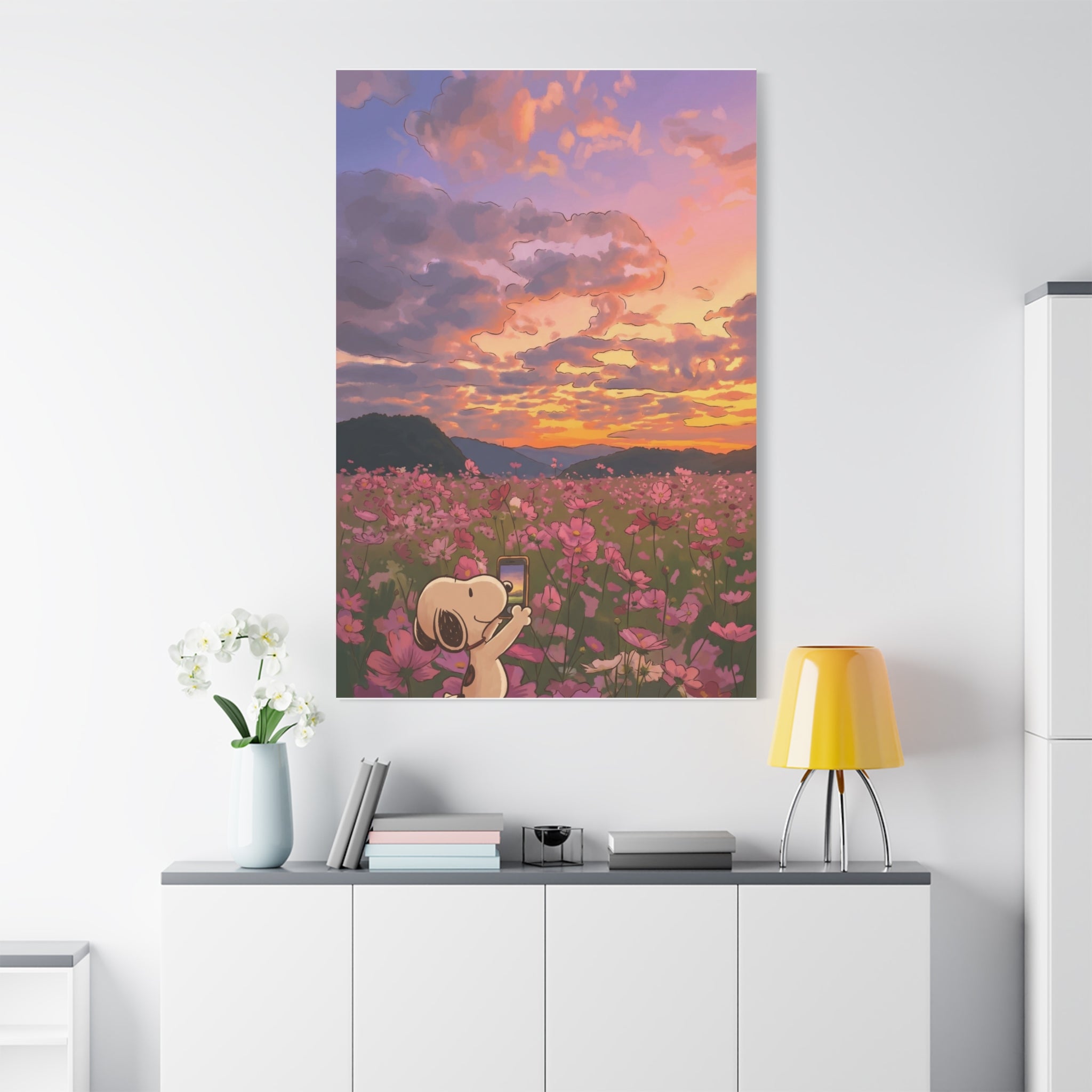 Wildflower Sunset Canvas