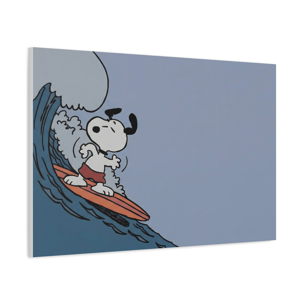 Surfing Dog Canvas