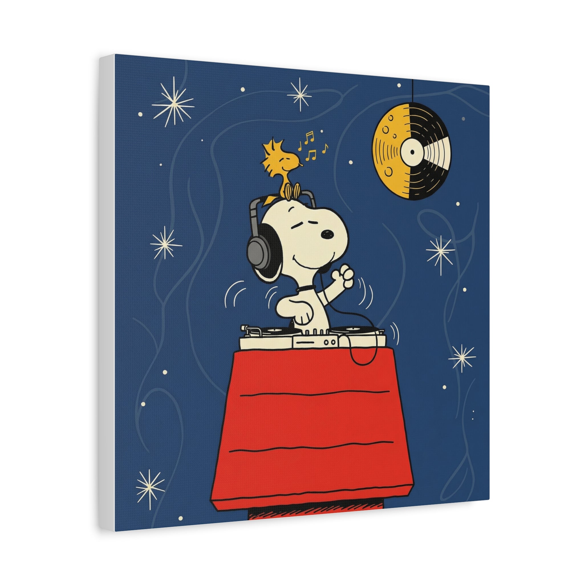 Snoopy DJ Doghouse Canvas