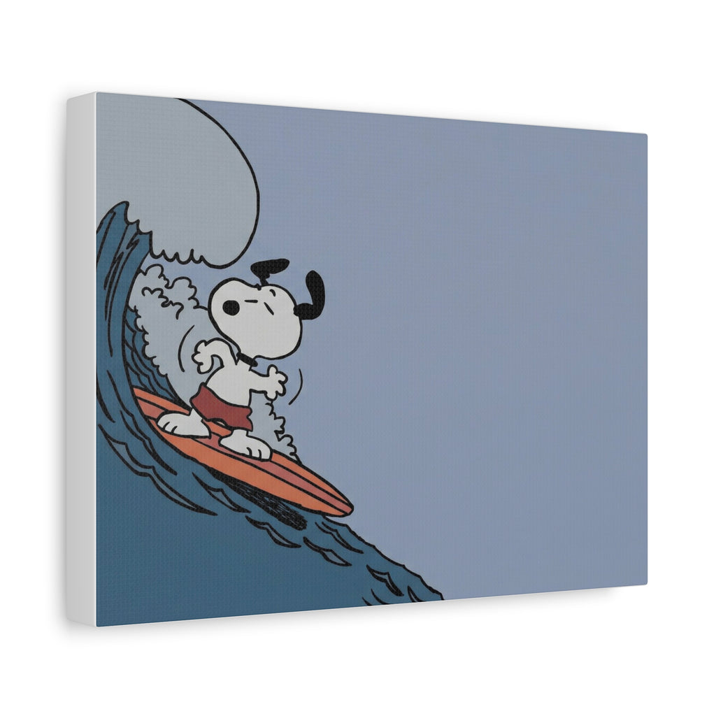 Surfing Dog Canvas