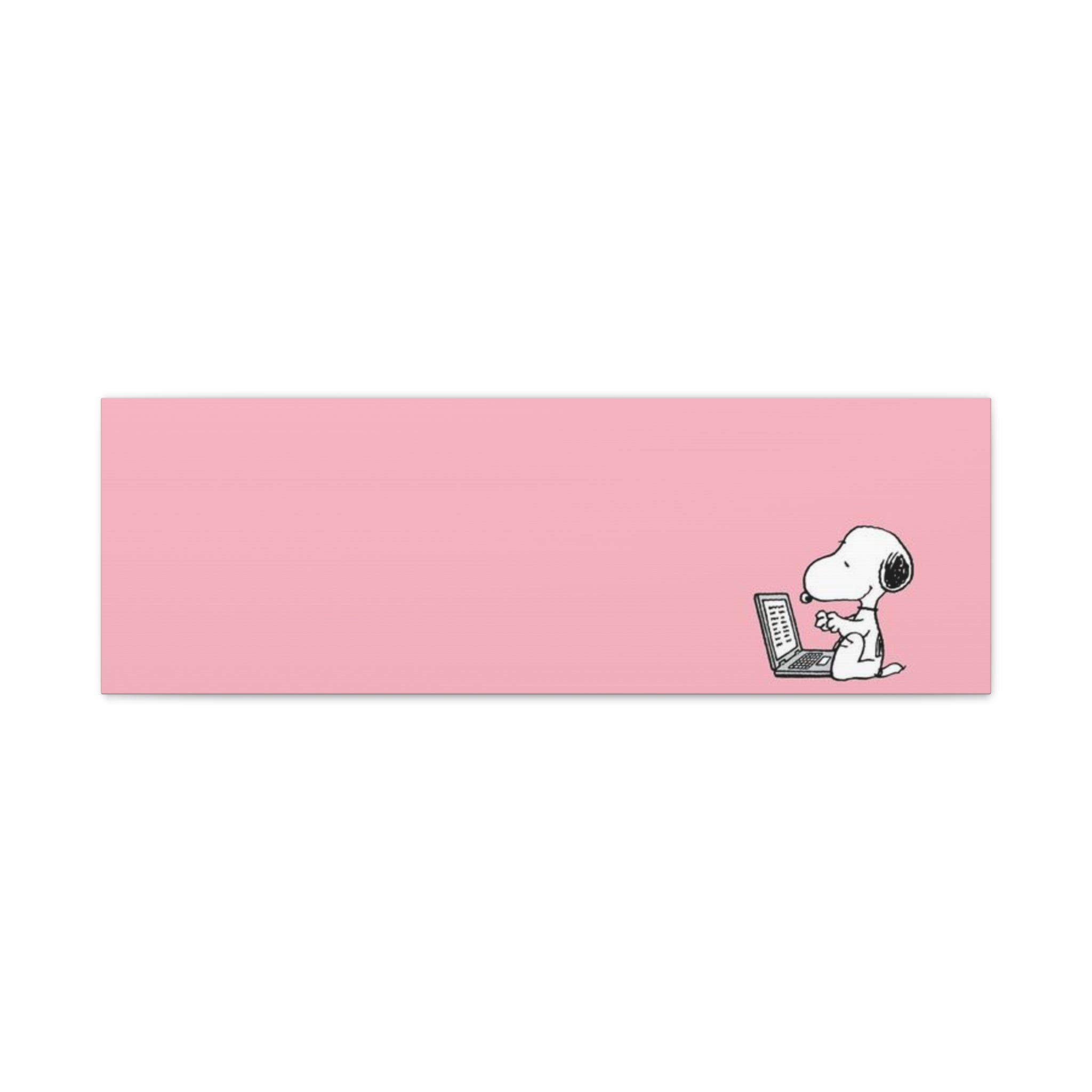 Snoopy on Laptop Canvas