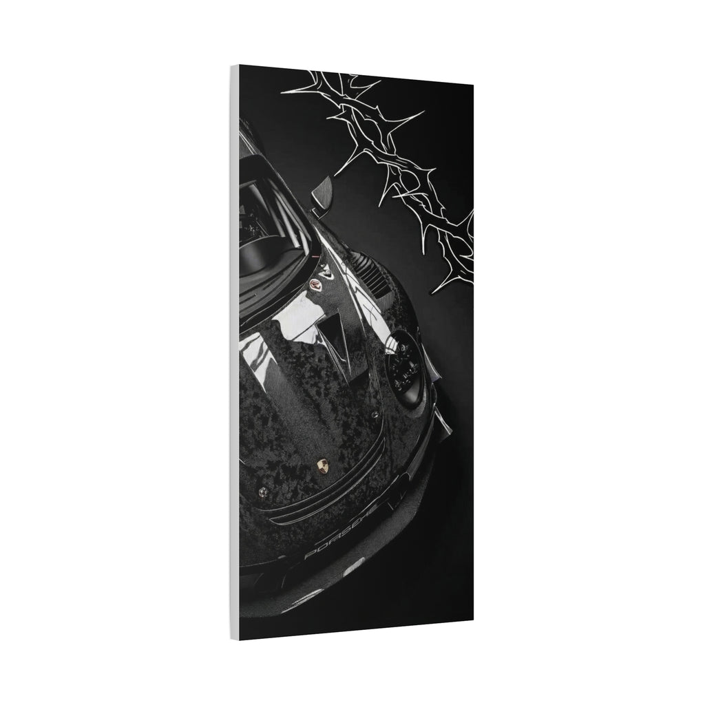 Black Sports Car Canvas