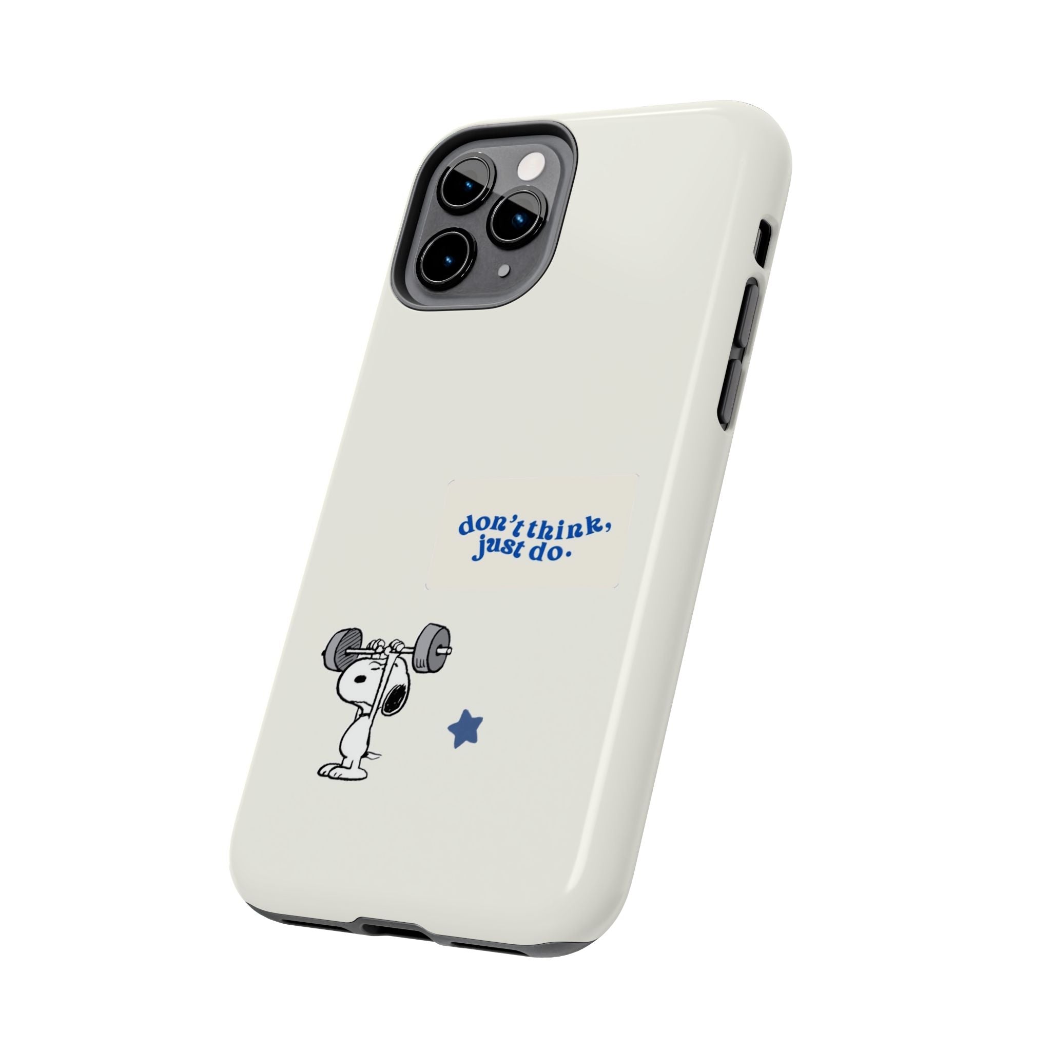 Snoopy Weightlifting Phone Case