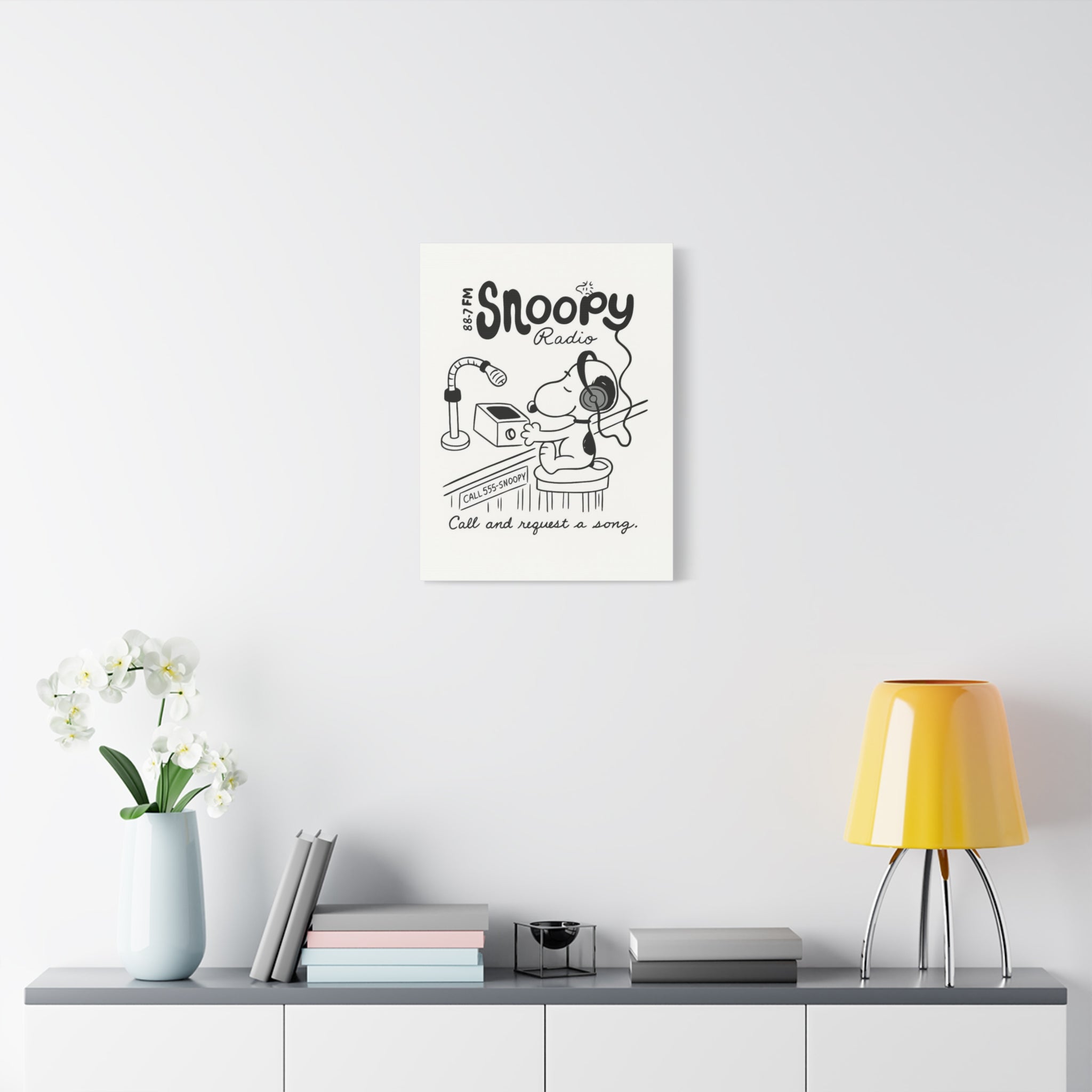 Snoopy Radio Canvas