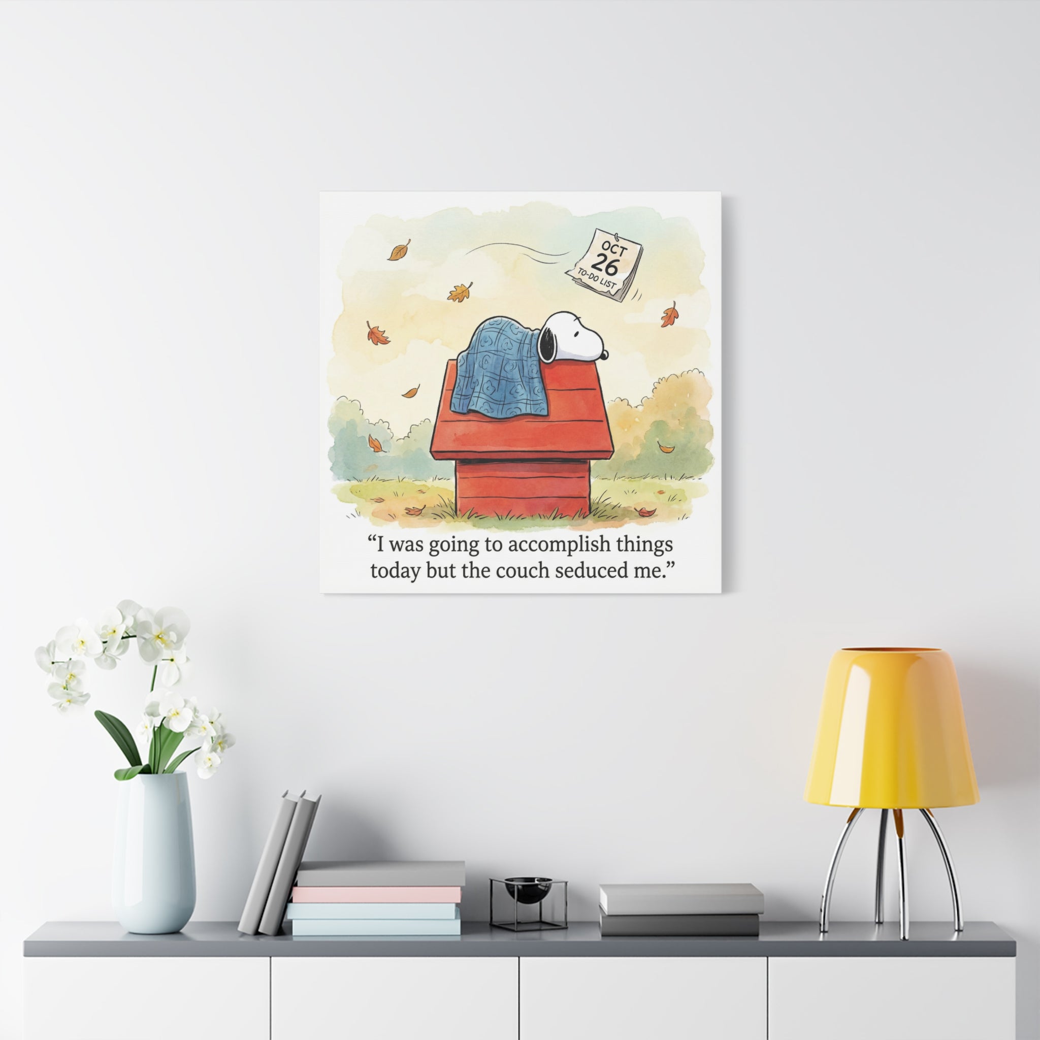 Couch Seduced Me Canvas
