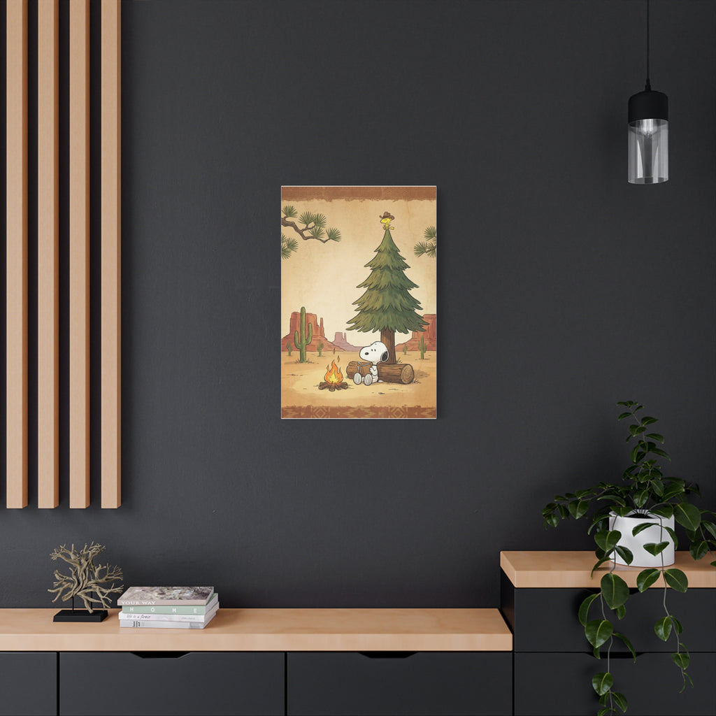 Snoopy Campfire Canvas