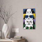 Dog Faces Pop Canvas