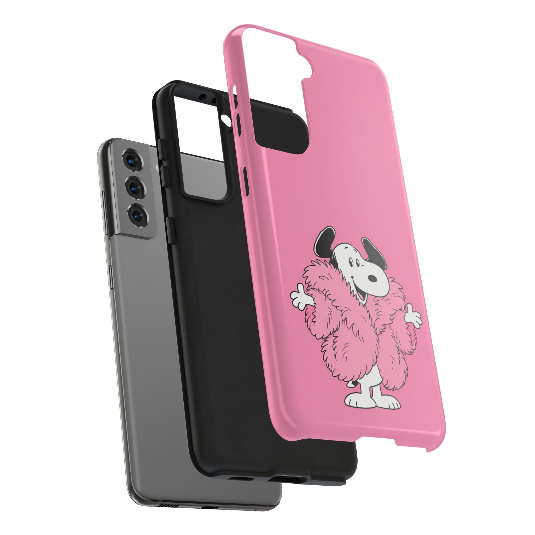 Pink Fuzzy Coat Case
