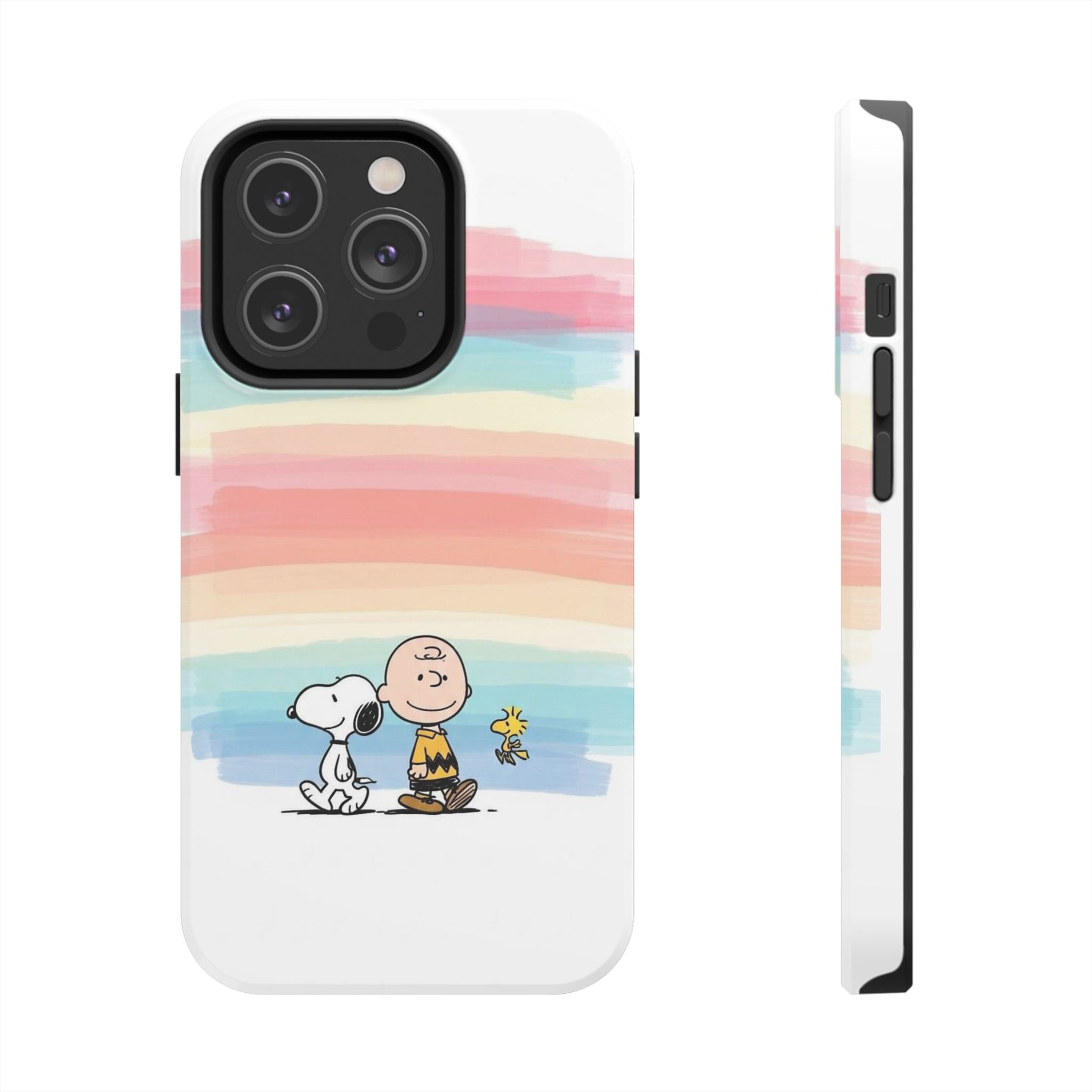 Pastel Stripe Peanuts Phone Case