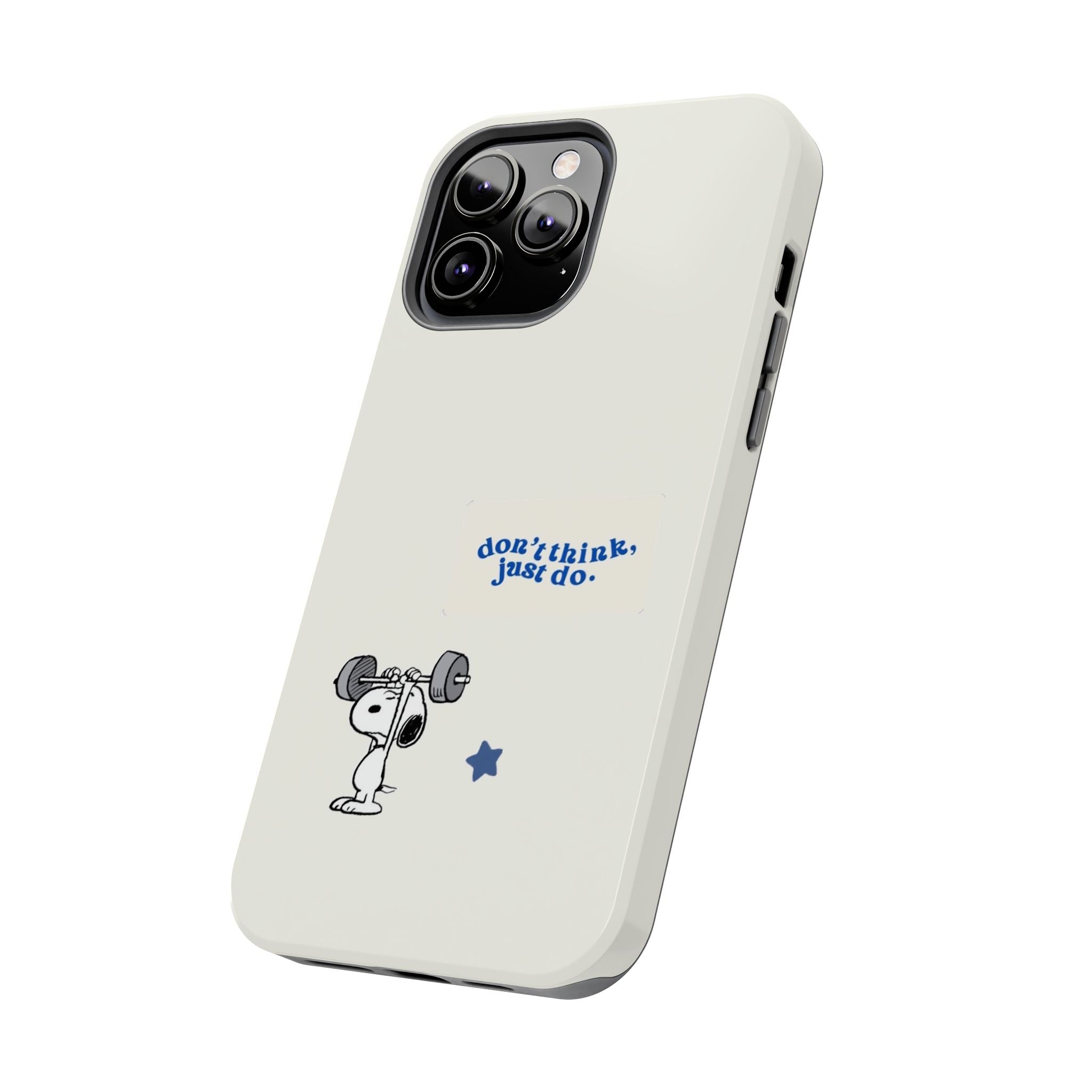 Snoopy Weightlifting Phone Case
