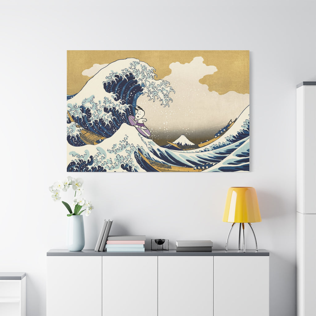 Great Wave Mashup Canvas