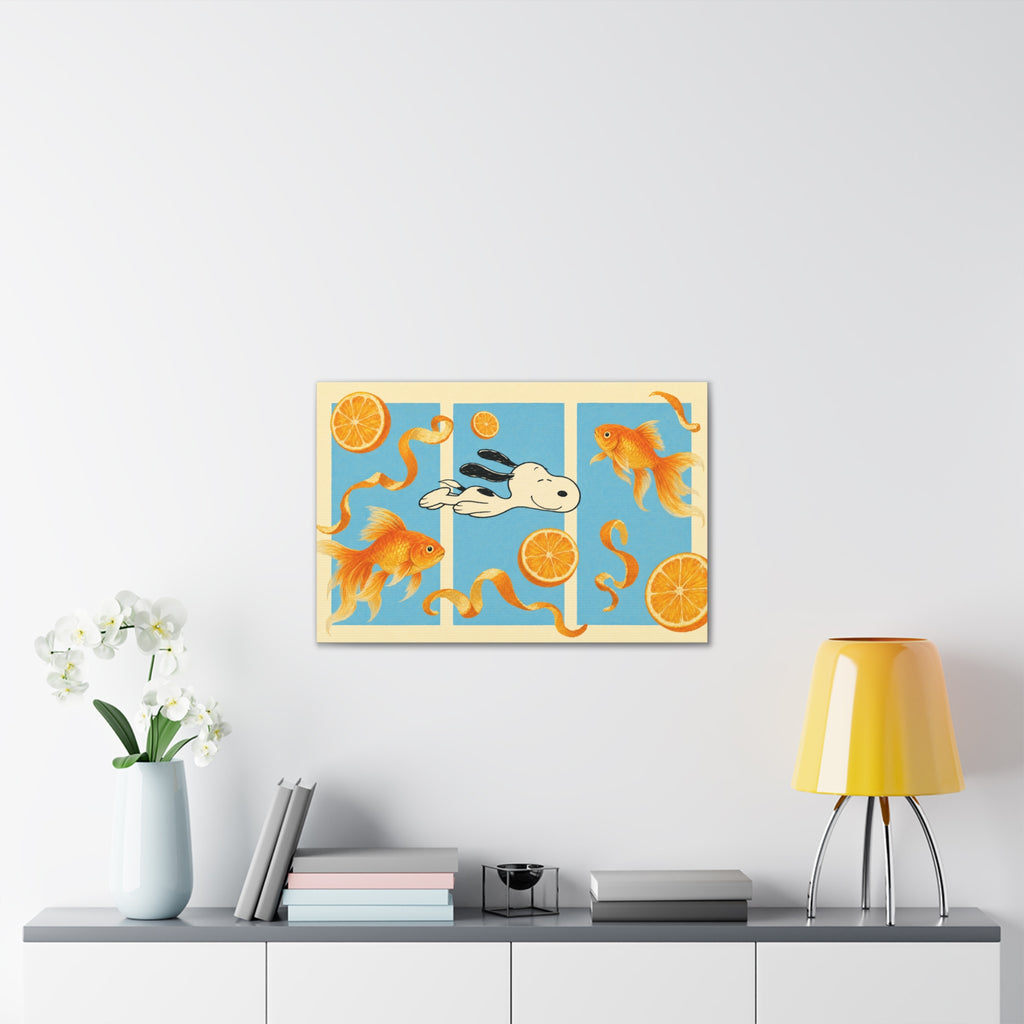 Goldfish Swim Canvas