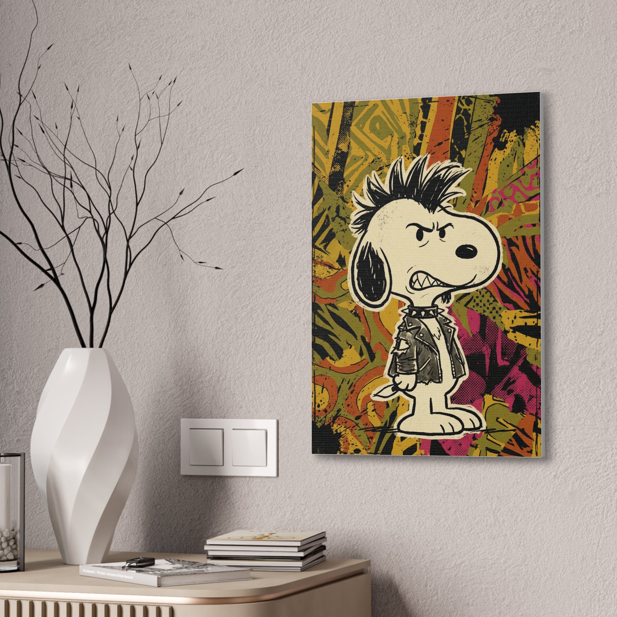 Punk Dog Canvas