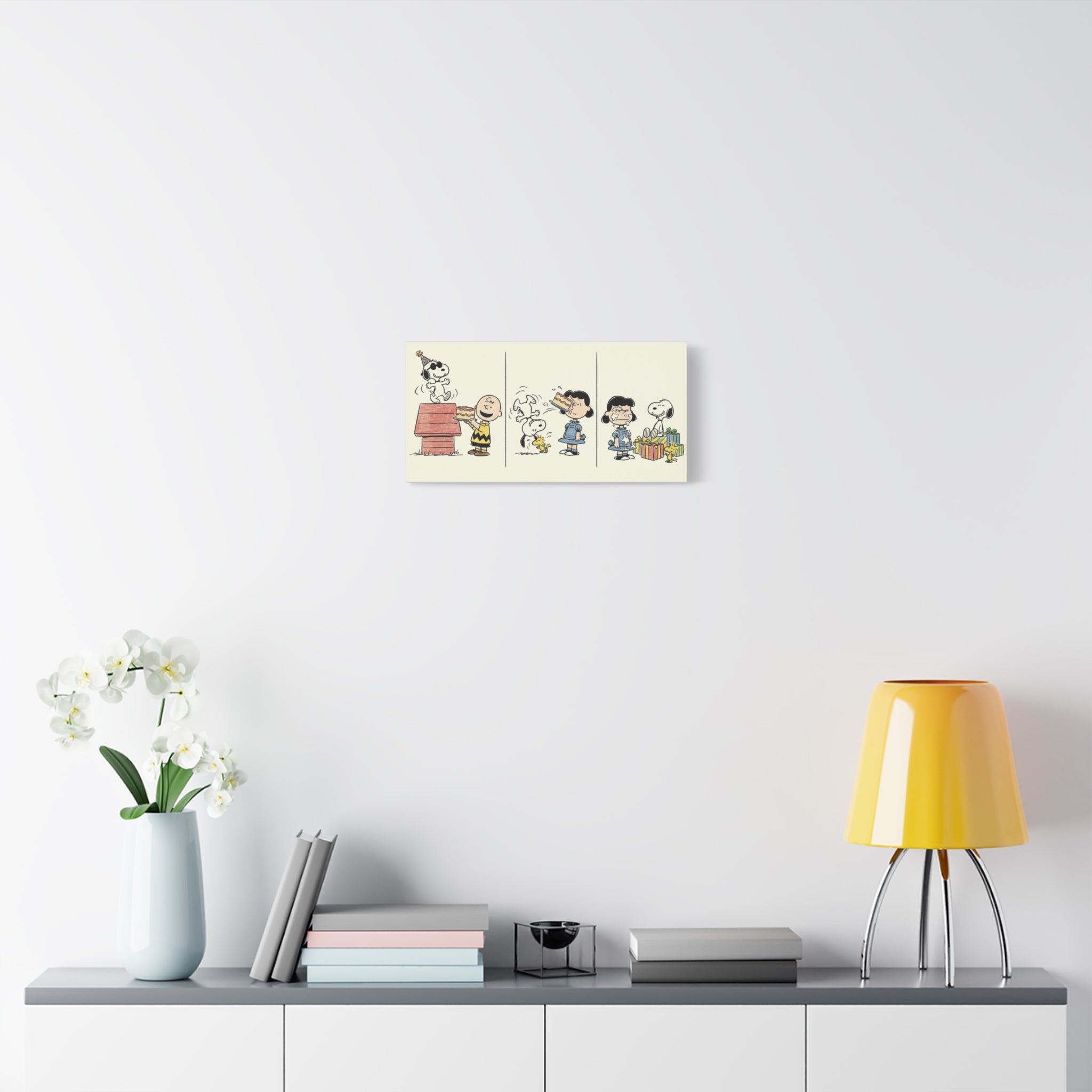 Peanuts Birthday Cake Canvas