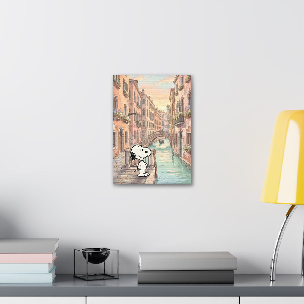 Snoopy in Venice Canvas
