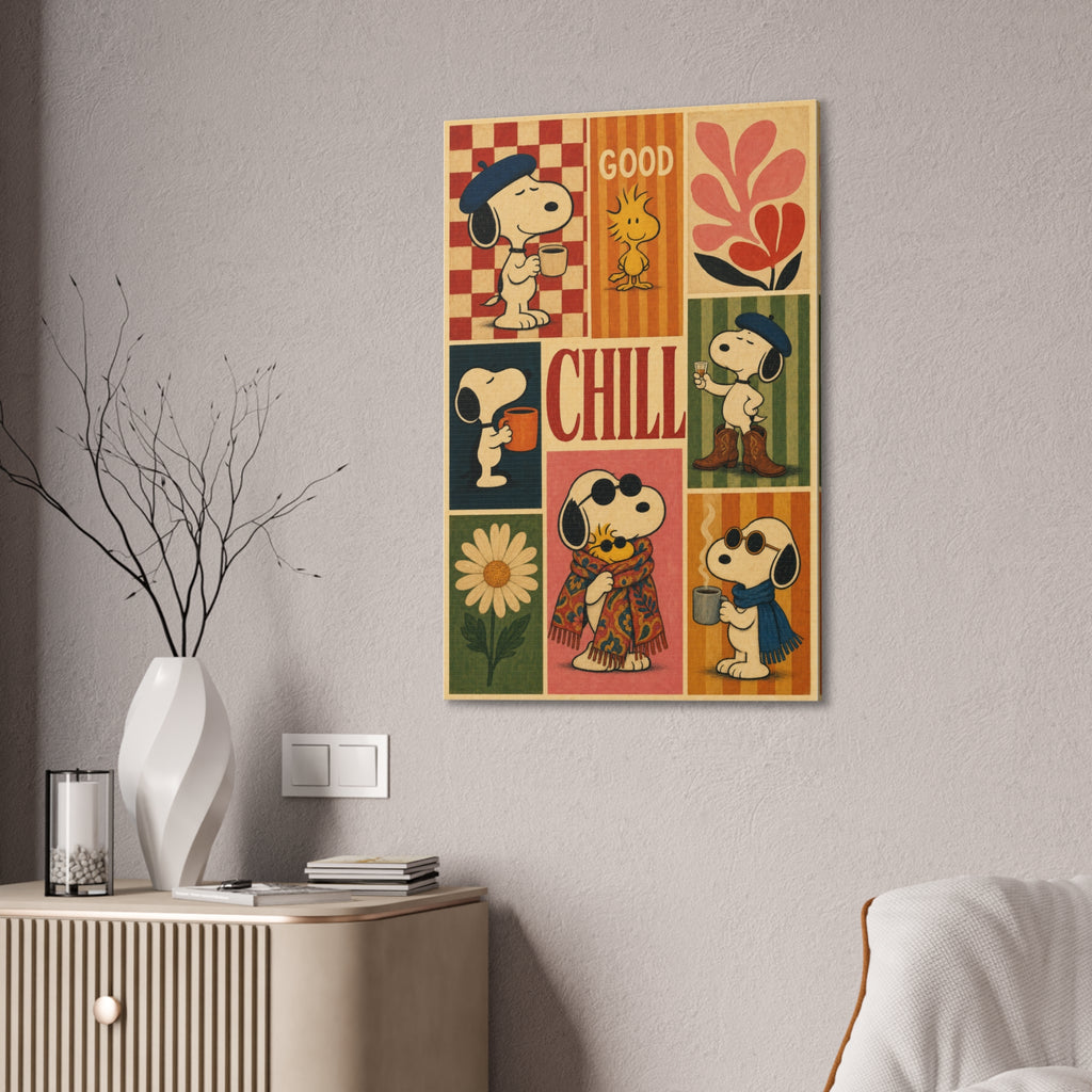 Vintage Snoopy Collage Canvas
