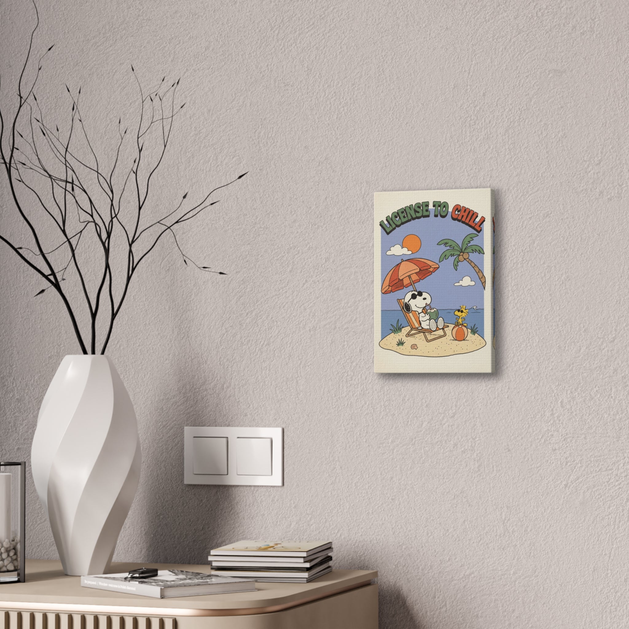 Snoopy License To Chill Canvas