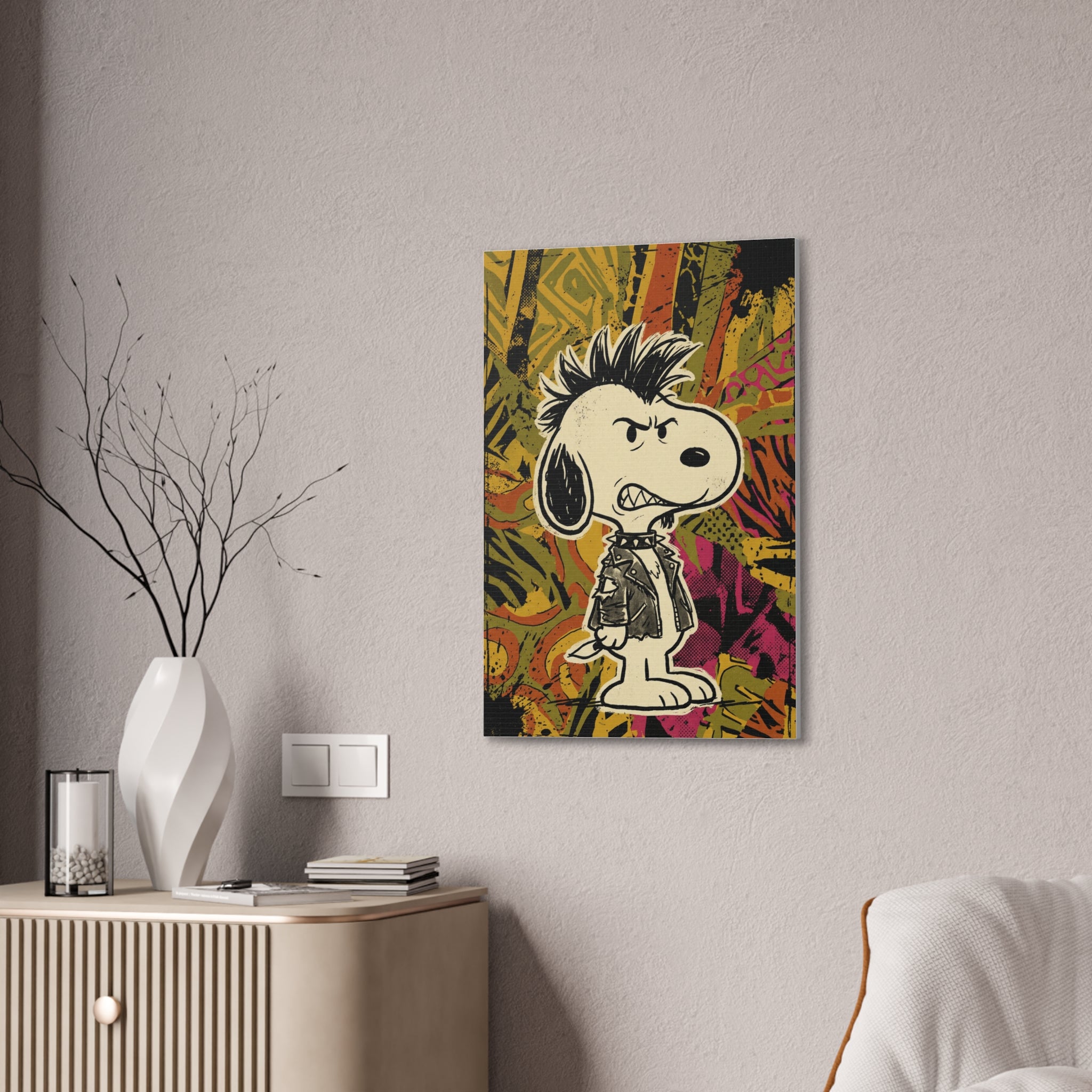Punk Dog Canvas
