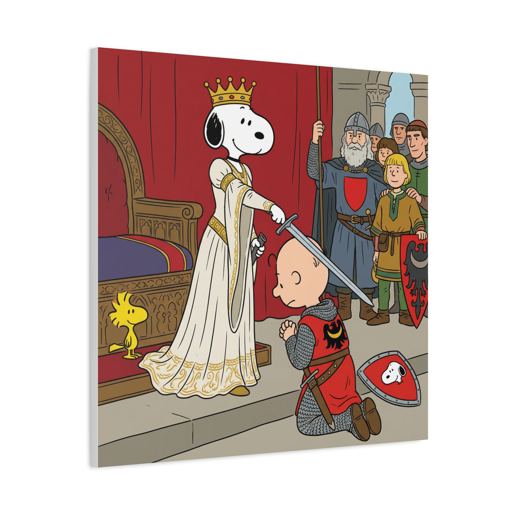 Snoopy Knight Canvas